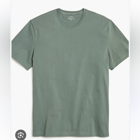 J. Crew Mens Sage Green Short Sleeve Graphic Tee XL Slim Washed Cotton Casual - Picture 15 of 15